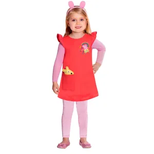 Amscan Detský kostým červený - prasiatko Peppa Veľkosť - deti: S #7054019