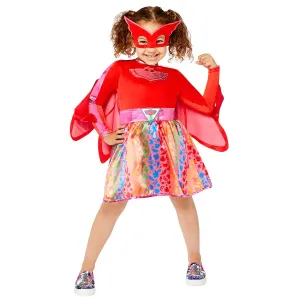 Amscan Detský kostým - PJ Mask Owlette dúhové šaty Veľkosť - deti: 4 - 6 rokov #5716656