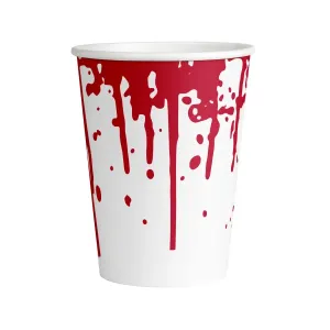 Amscan Papierové krvavé poháre - Halloween 250 ml 8 ks #5716434