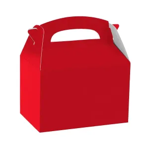 Amscan Papierový párty box - červený #5716689