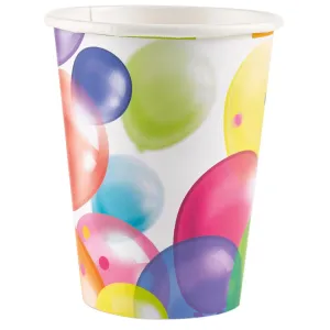 Amscan Poháre - Pastelové balóny 8 ks 250 ml #5716054