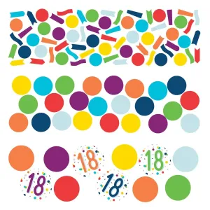 Amscan Farebné narodeninové konfety - 18 #5716458