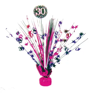Amscan Dekorácia na oslavu - trblietavé 30. narodeniny (ružová) #5715729