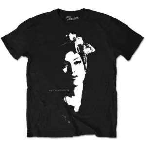 Amy Winehouse tričko Scarf Portrait Čierna XXL #302578