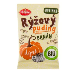 Amylon, a.s. Puding rýžovo-tekvicový s príchuťou banánu AMYLON BEZLEPKOVÝ BIO 40 g