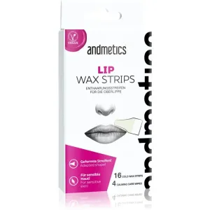 Andmetics Depilačné prúžky na hornú peru pre ženy (Lip Wax Strips For Women)