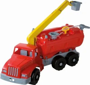 Androni Giant Trucks hasičské vozidlo s plošinou a funkčnou striekačkou – dĺžka 74 cm