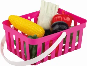 Androni Nákupný košík so zeleninou – 10 kusov, ružový