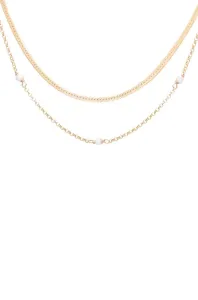 Strieborný pozlátený náhrdelník ANIA KRUK VINTAGE #8633806