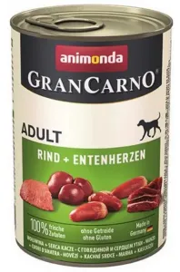 Animonda GRANCARNO® dog adult hovädzie a kačacie srdiečka 6 x 400g konzerva