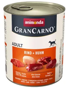 Animonda GRANCARNO® dog adult hovädzie a kura 6 x 800g konzerva