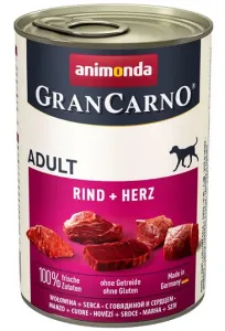 Animonda GRANCARNO® dog adult hovädzie a srdiečka 6 x 400g konzerva