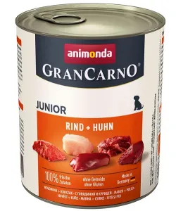 Animonda GRANCARNO® dog junior hovädzie a kura 6 x 800g konzerva