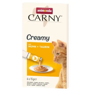 animonda Carny Adult Creamy - 6 x 15 g kuracie + taurín