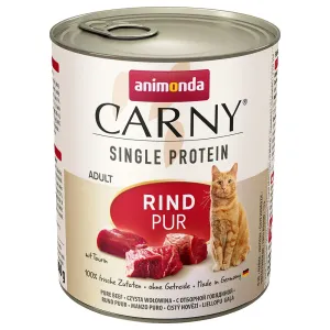 animonda Carny Single Protein Adult 6 x 800 g - čisté hovädzie