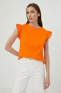 Bavlnené tričko Answear Lab oranžová farba #8645335