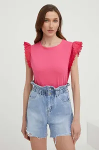 Bavlnené tričko Answear Lab ružová farba #8645334