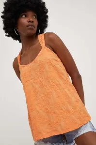 Bavlnený top Answear Lab oranžová farba #8662440