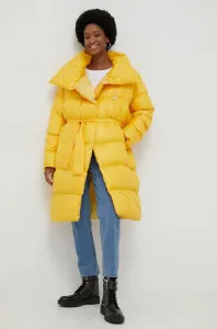 Bunda Answear Lab dámska, žltá farba, zimná, oversize #8675637