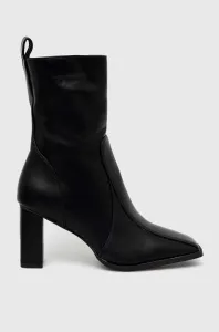 Členkové topánky Answear Lab dámske, čierna farba, na podpätku, #6565363