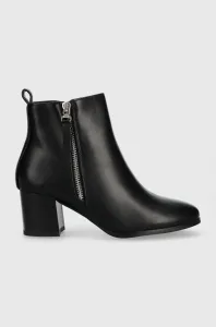 Členkové topánky Answear Lab dámske, čierna farba, na podpätku #8767554