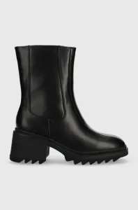Členkové topánky Answear Lab dámske, čierna farba, na podpätku, jemne zateplené #8570804
