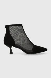Členkové topánky Answear Lab X limitovaná kolekcia NO SHAME dámske, čierna farba, na nízkom podpätku