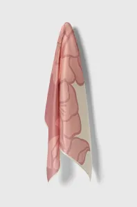Hodvábna šatka Answear Lab ružová farba, vzorovaná #8748472