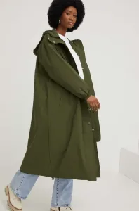 Kabát Answear Lab dámsky, zelená farba, prechodný, oversize #8521922