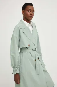 Kabát Answear Lab dámsky, zelená farba, prechodný, oversize #8491674