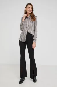 Košeľa Answear Lab dámska, čierna farba, regular, s klasickým golierom #8700789