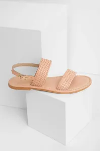 Kožené sandále Answear Lab dámske, béžová farba #8834799