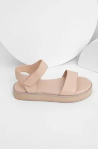 Kožené sandále Answear Lab dámske, béžová farba #8450815
