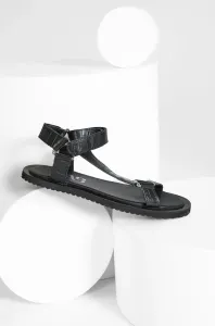 Kožené sandále Answear Lab dámske, čierna farba, #218180