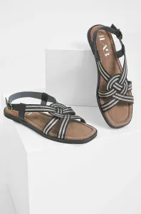 Kožené sandále Answear Lab dámske, čierna farba #6980300