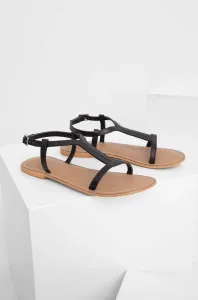 Kožené sandále Answear Lab dámske, čierna farba #9205612