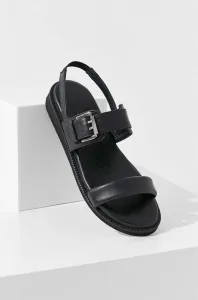 Kožené sandále Answear Lab dámske, čierna farba