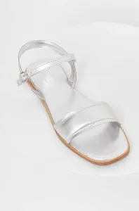Kožené sandále Answear Lab Dámske, strieborná farba #6979527