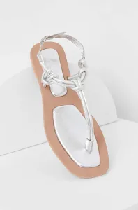 Kožené sandále Answear Lab Dámske, strieborná farba #6979528