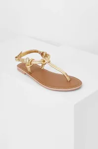Kožené sandále Answear Lab Dámske, zlatá farba #8812301
