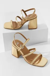 Kožené sandále Answear Lab zlatá farba #7657537