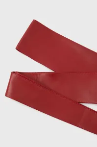 Kožený opasok Answear Lab dámsky, červená farba #4727993