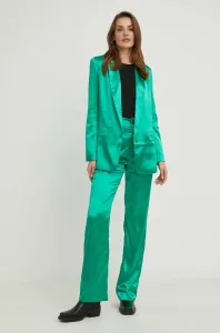 Sako a nohavice Answear Lab dámsky, zelená farba #4224786