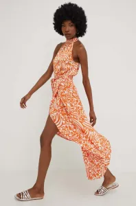 Šaty Answear Lab oranžová farba, mini, áčkový strih #8617635