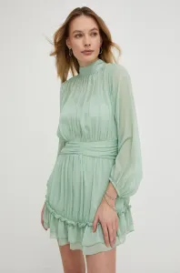 Šaty Answear Lab tyrkysová farba, mini, áčkový strih
