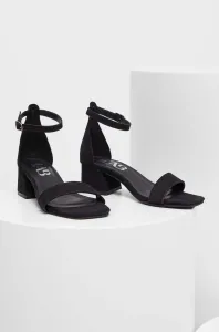 Semišové sandále Answear Lab čierna farba #9110559