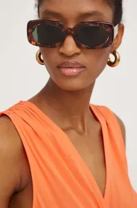 Slnečné okuliare Answear Lab dámske, hnedá farba #8691874