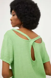 Tričko Answear Lab dámske, zelená farba #8692667
