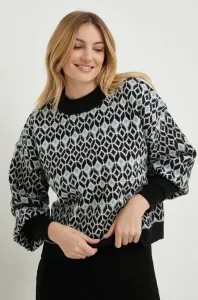 Vlnený sveter Answear Lab dámsky, čierna farba, teplý, #4235123