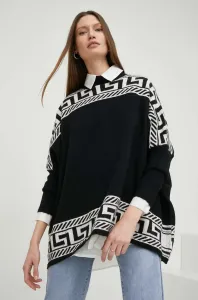 Vlnený sveter Answear Lab dámsky, čierna farba, teplý, s polorolákom #4238836